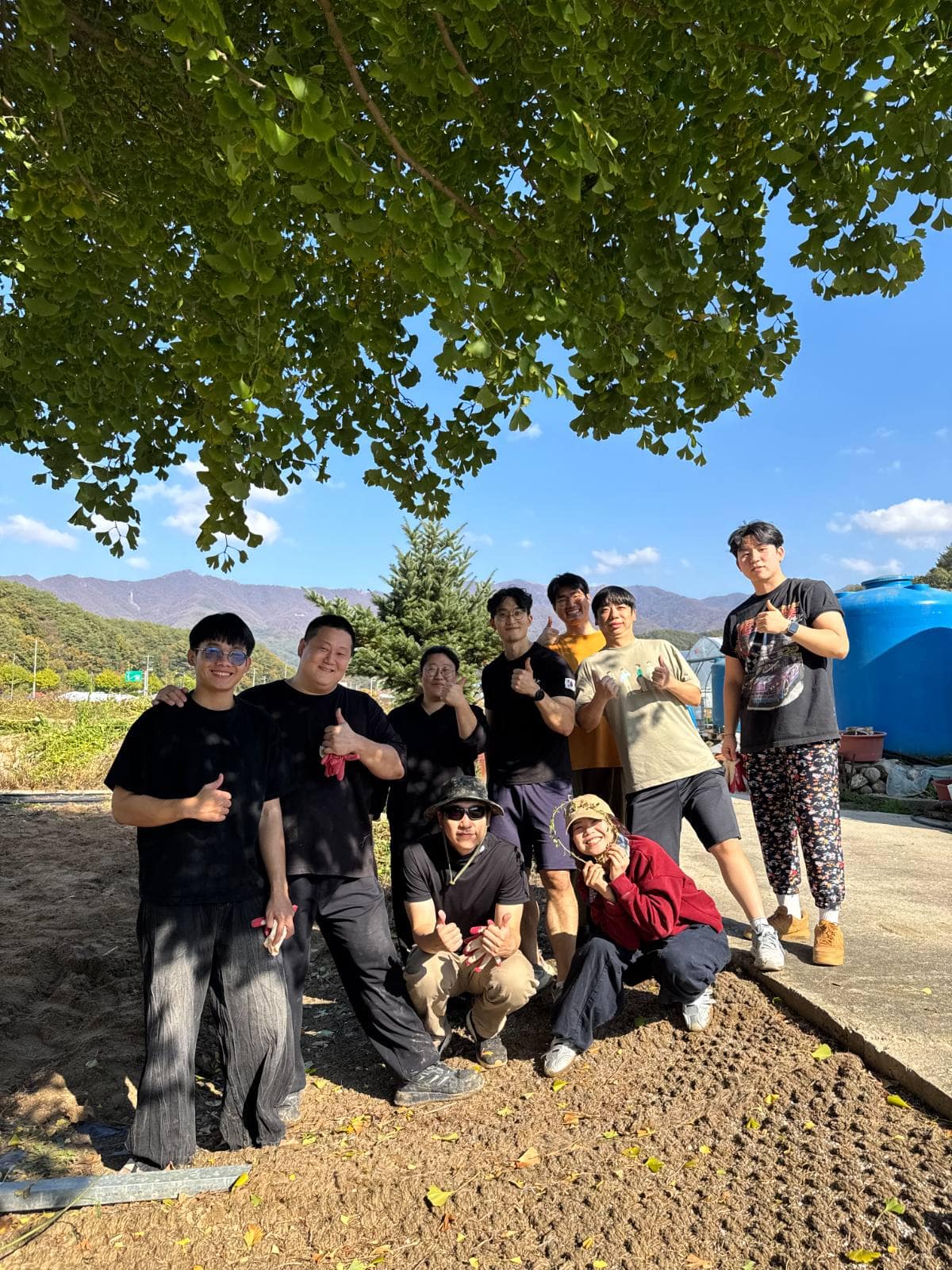 봉사활동후 잠깐 꿀같은 휴식!!